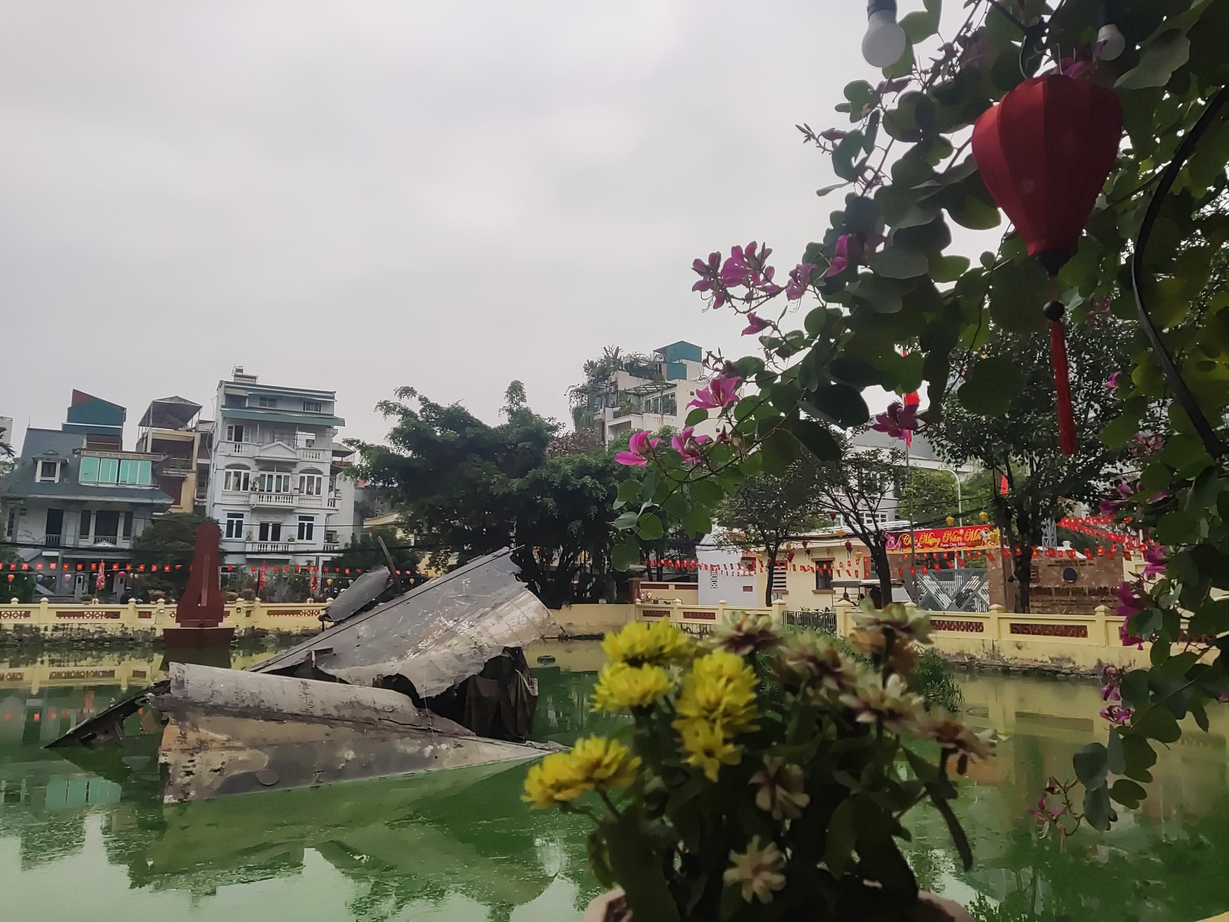 Downed B52 memorial in Hanoi. 